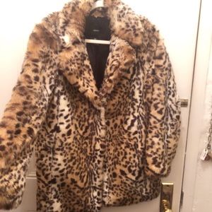 Animal print coat